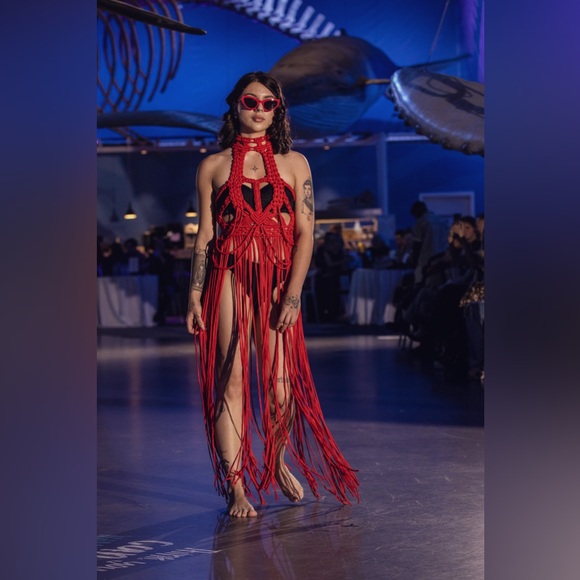 Handmade Macramé Dress Corset - Picture 15 of 17